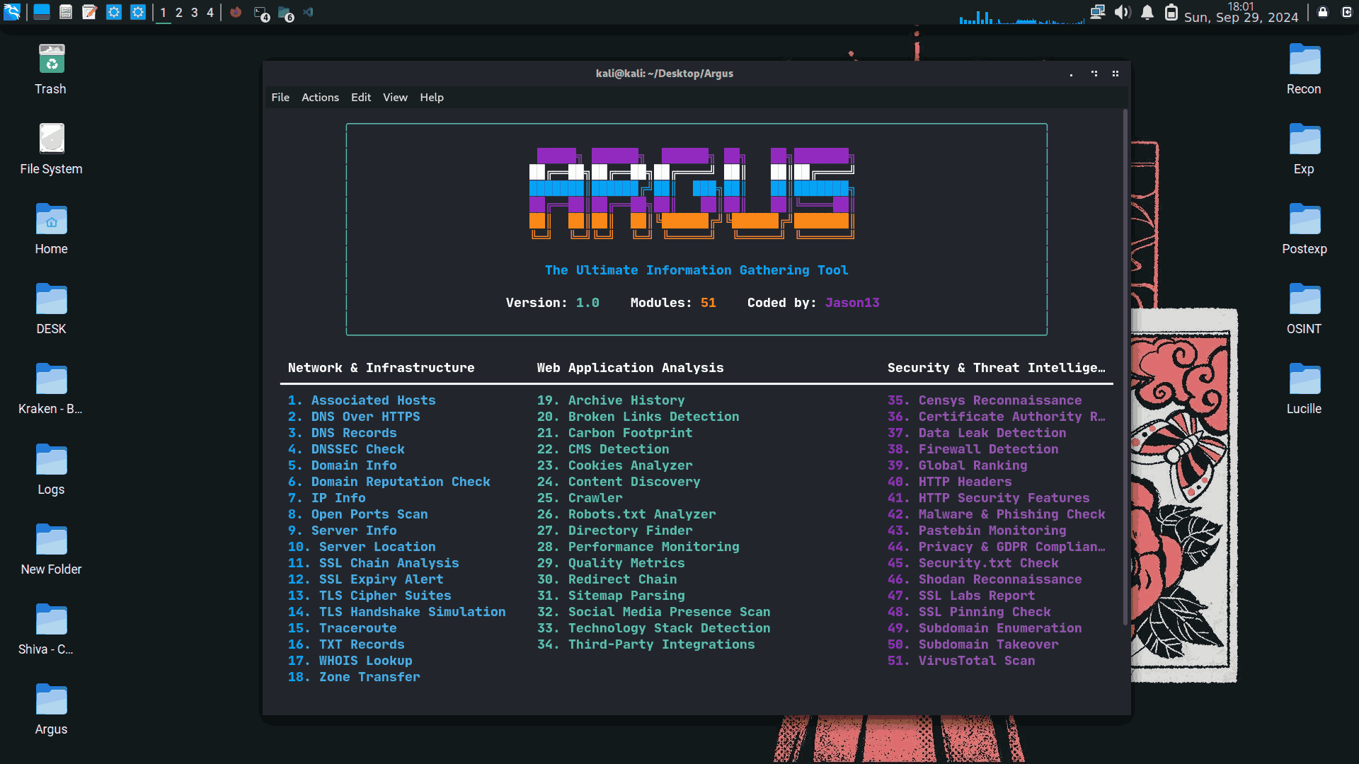 Argus：多功能Python抓包爬虫工具包，提供友好的界面和强大的模块，帮助用户高效地探索网络、Web应用程序和安全配置-APP喵